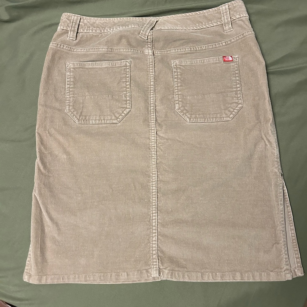 Tan Corduroy North Face Skirt